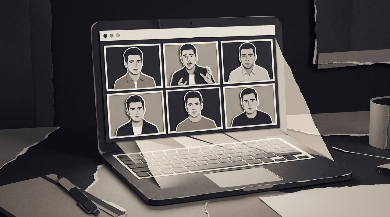 Live-Call mit sechs Mitgliedern